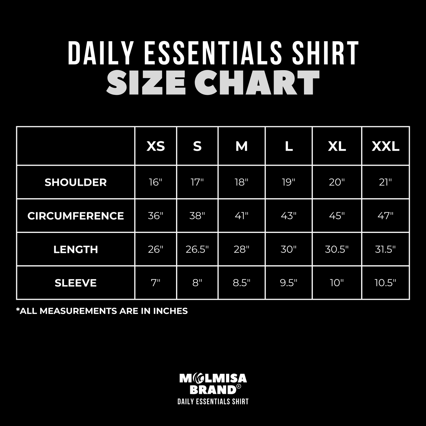 Molmisa Brand®️ Daily Essentials Shirt (Black)