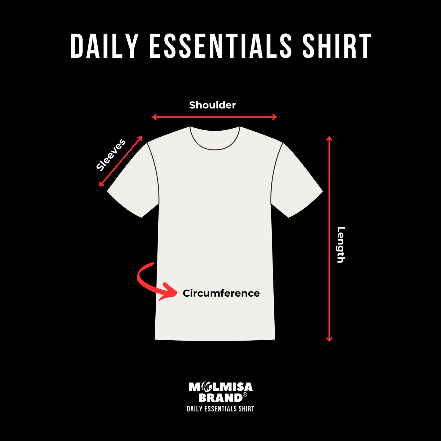 Molmisa Brand®️ Daily Essentials Shirt (Black)
